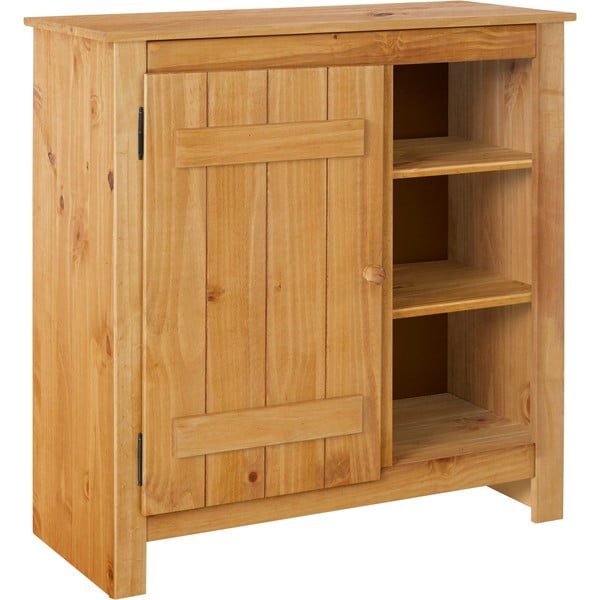 Szafka z litego drewna sosnowego w naturalnym kolorze 90x90 cm Bertram – Støraa-image-2