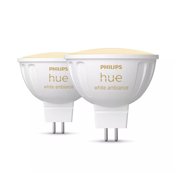Inteligentne żarówki z gwintem GU 5,3, 5 W zestaw 2 szt. White ambiance – Philips Hue-image-1
