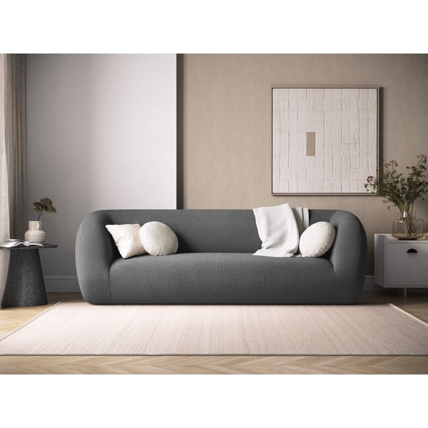 Szara sofa z materiału bouclé 230 cm Essen – Cosmopolitan Design-image-4