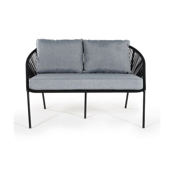Czarna 2-osobowa sofa ogrodowa Bonami Selection North