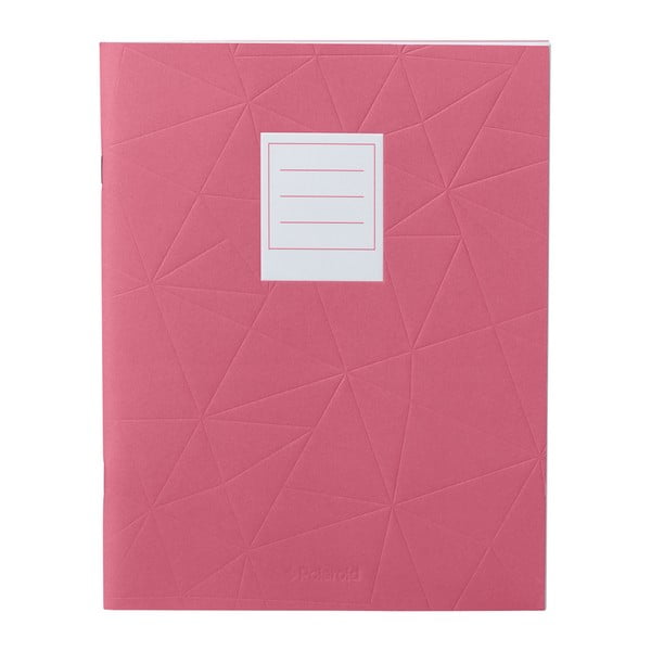 Różowy notes Polaroid Soft Touch, 23 x 17,7 cm