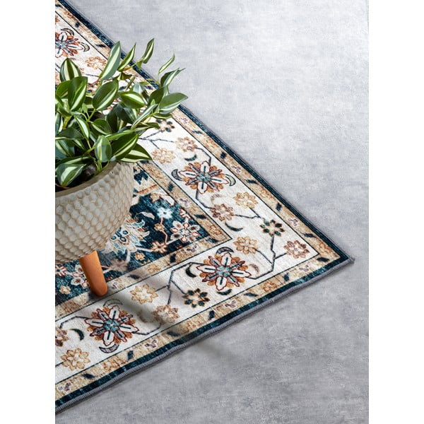 Niebieski dywan 160x230 cm Saveh Blue Cream – Elle Decoration-image-2