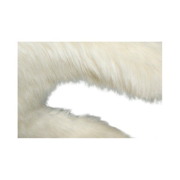Białe krzesło z imitacją owczej skóry DAN-FORM Denmark Flair-image-4