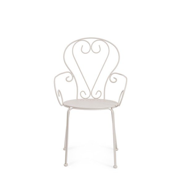 Beżowe metalowe krzesło ogrodowe Etienne – Bizzotto-image-2