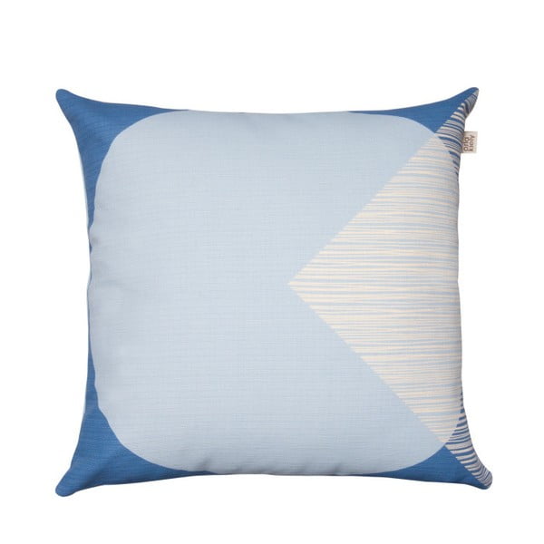 Jasnoniebieska poduszka z dwustronnym nadrukiem Orla Kiely OK Cushion, 45x45 cm