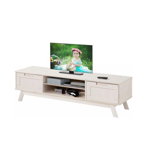 Biała niska szafka drewniana Støraa Olly-image-2
