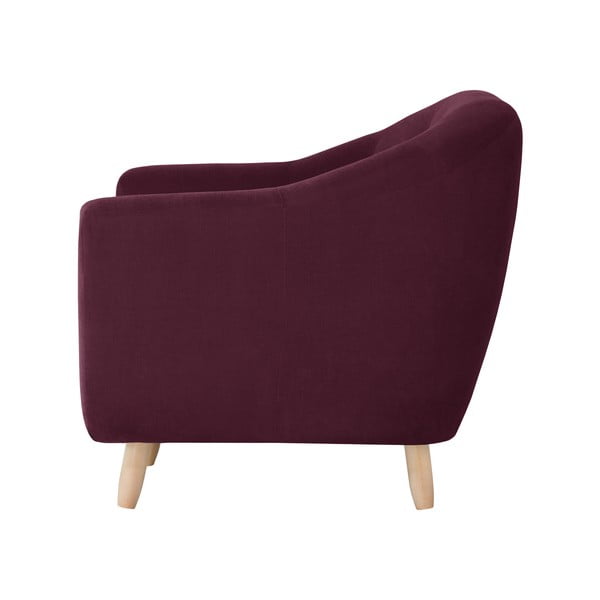 Bordowy fotel Jalouse Maison Vicky-image-2