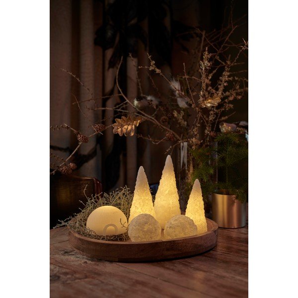 Dekoracja świetlna LED w kształcie choinki Sirius Snow Cone, wys. 18 cm-image-1