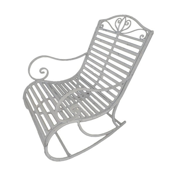 Biały metalowy fotel ogrodowy Tambo – Garden Pleasure-image-1