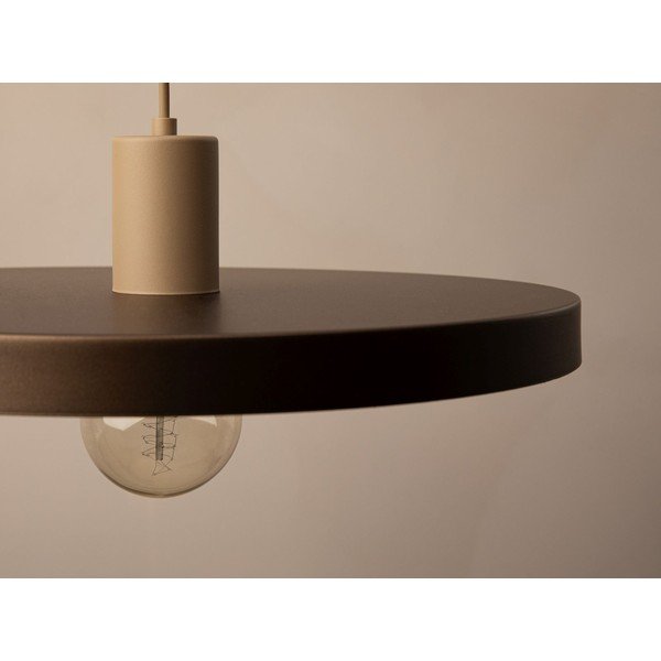 Jasnobrązowa metalowa lampa wisząca ø 40 cm Ori – Micadoni -image-1