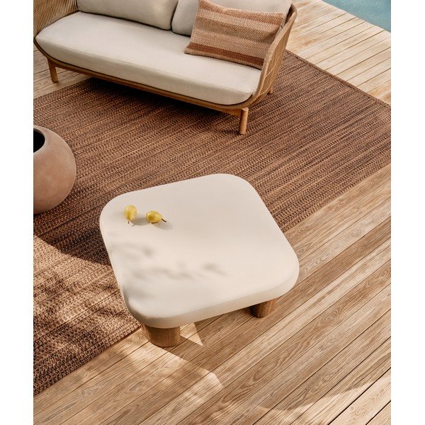 Stolik ogrodowy z betonowym blatem 80x80 cm Labra – Kave Home-image-3