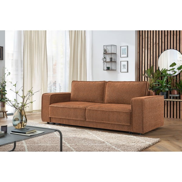 Pomarańczowobrązowa sofa rozkładana Emile – Bobochic Paris-image-4