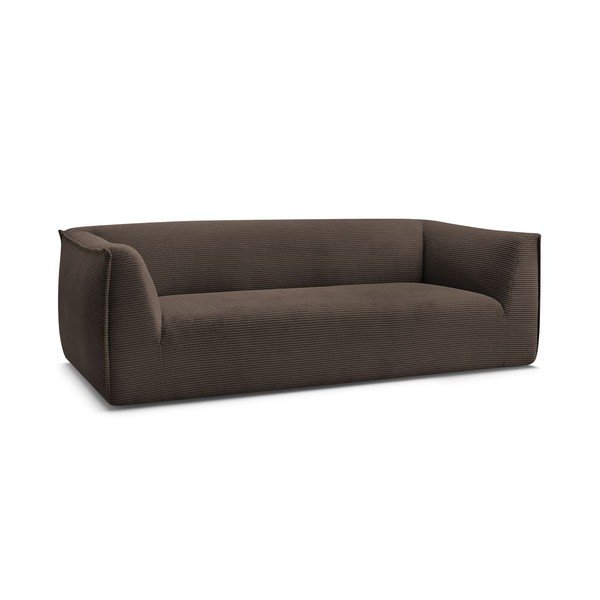 Brązowa sztruksowa sofa 242 cm Giorgia – Bobochic Paris-image-2