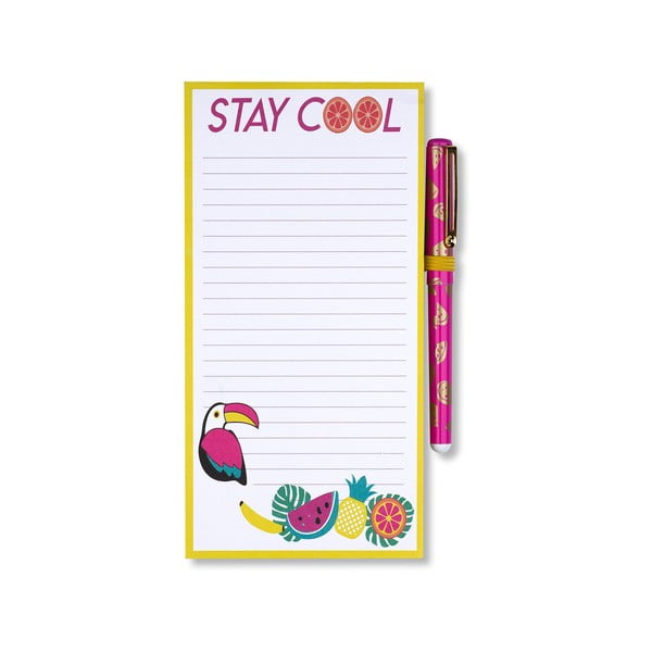 Bloczek z karteczkami i długopisem Tri-Coastal Design Stay Cool