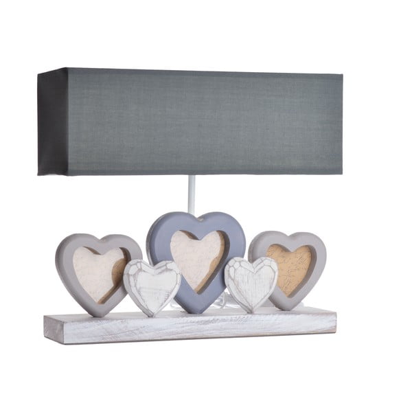 Lampa stołowa z ramkami na zdjęcia Heart