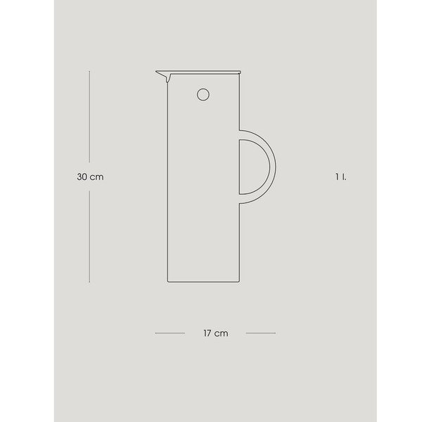 Czarny plastikowy dzbanek termos 1 l EM77 – Stelton-image-4