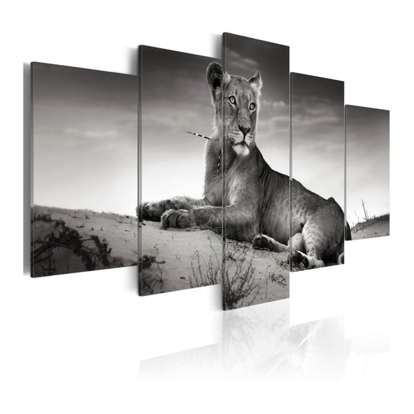 Obraz na płótnie Bimago Lion, 200x100 cm