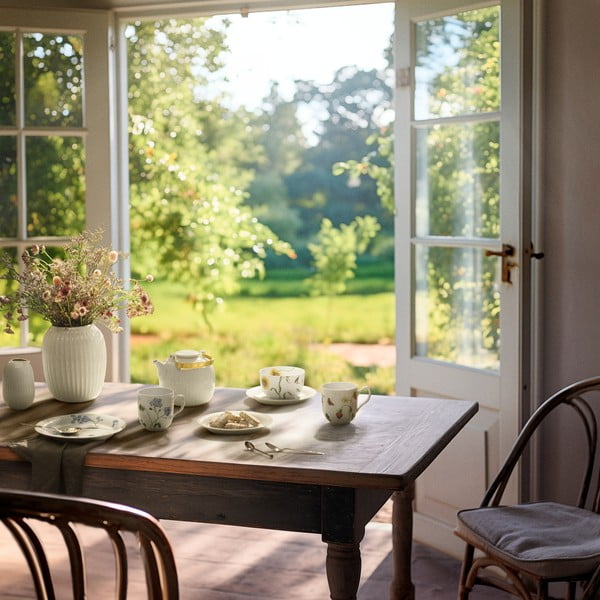 Biały porcelanowy talerz deserowy ø 22 cm Hammershøi Summer – Kähler Design-image-3