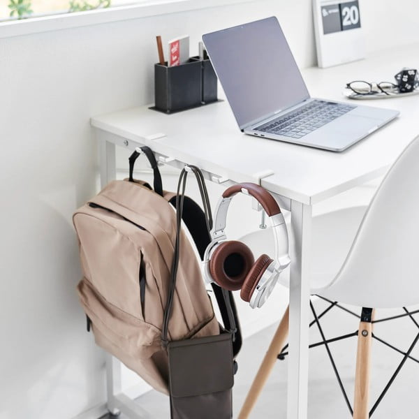 Regulowany stalowy haczyk w matowym białym kolorze Tower – YAMAZAKI-image-3