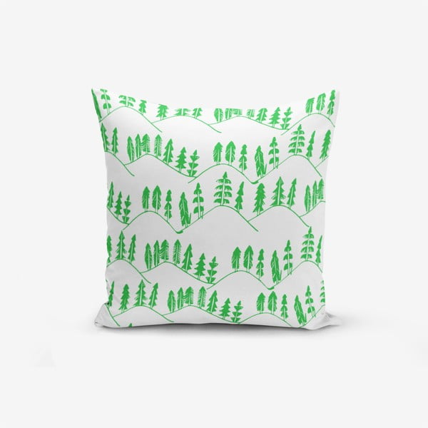 Poszewka na poduszkę z domieszką bawełny Minimalist Cushion Covers Modern Agac Verde, 45x45 cm
