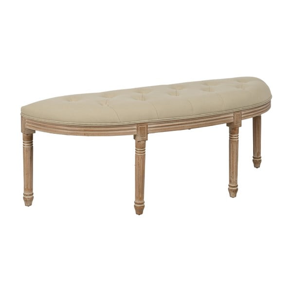 Beżowo-naturalna ławka Royal – Ixia