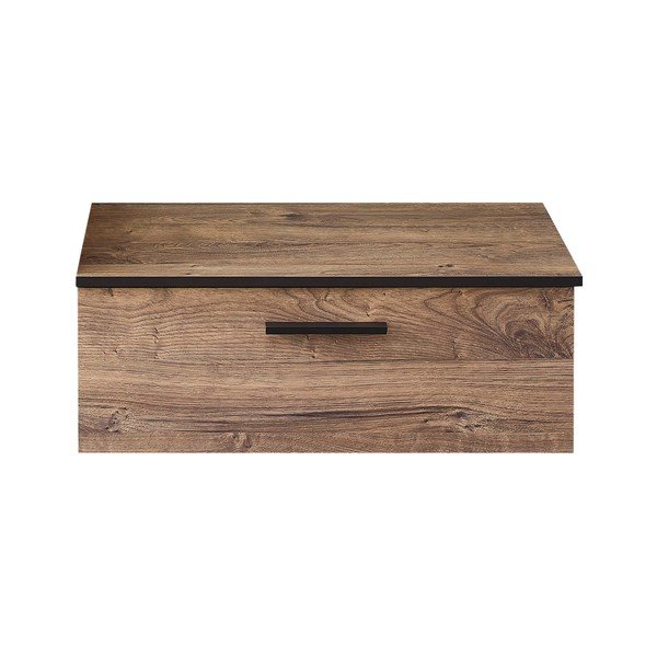 Brązowa szafka wisząca pod umywalkę w dekorze dębu 71x27,5 cm Set 374 – Pelipal