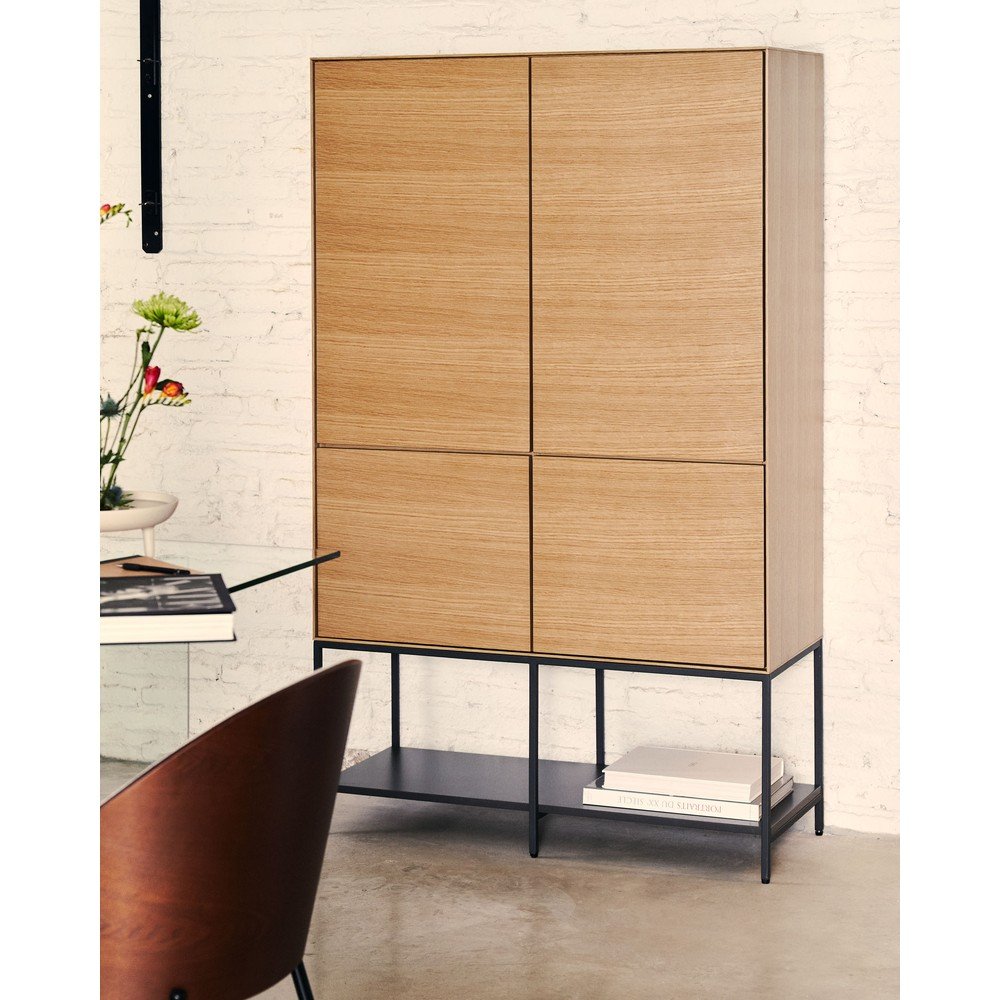 Szafka w dekorze dębu w naturalnym kolorze 97,5x160x40 cm Vedrana – Kave Home (zdjęcie 3)