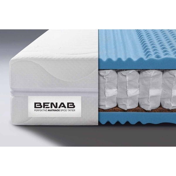 Twardy/średnio twardy dwustronny materac sprężynowy 180x200 cm BonFlex PLUS – BENAB-image-1