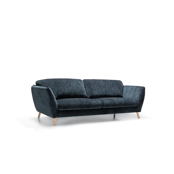 Niebieska aksamitna sofa 227 cm Stella – Sits-image-3