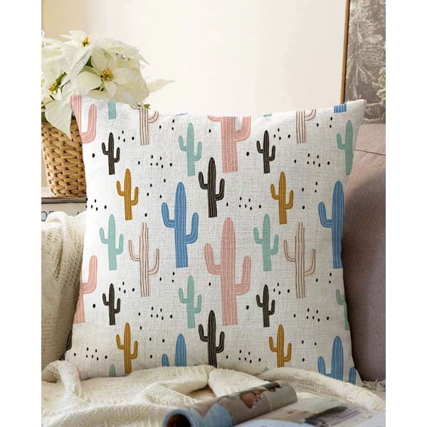 Poszewka na poduszkę z domieszką bawełny Minimalist Cushion Covers Cacti, 55x55 cm