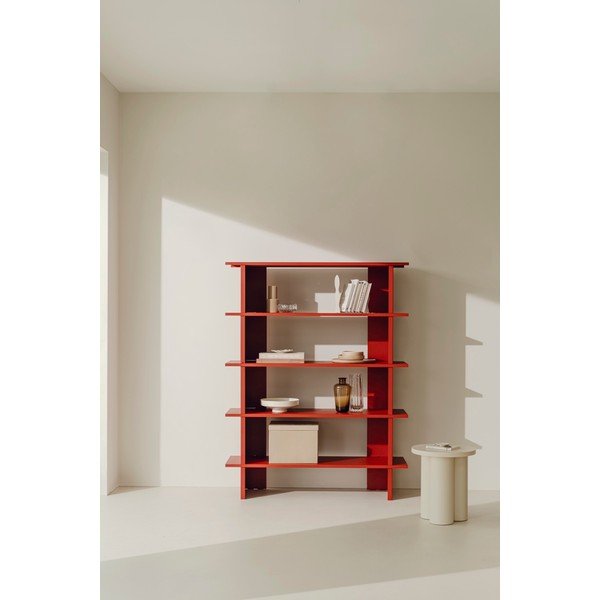 Żółty metalowy regał 120x156x37 cm Hes – noo.ma-image-1