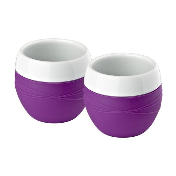 Komplet 2 kubków Purple Zone, 0,2 l