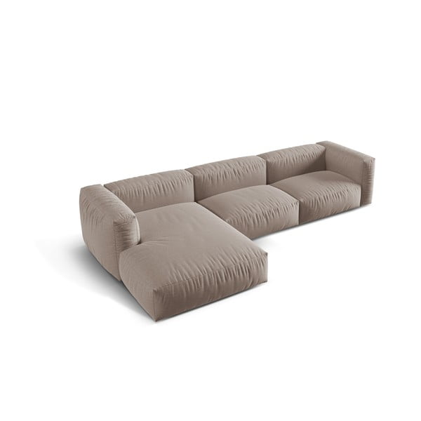 Beżowy narożnik modułowy (lewostronny) Martina – Micadoni Home-image-2