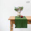Lniany bieżnik 40x200 cm True Green – Linen Tales