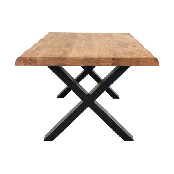 Stolik z blatem z litego dębu House Nordic Toulon, 120x70 cm-image-3