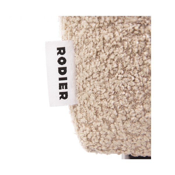 Beżowy podnóżek z materiału bouclé Rene – Rodier-image-3