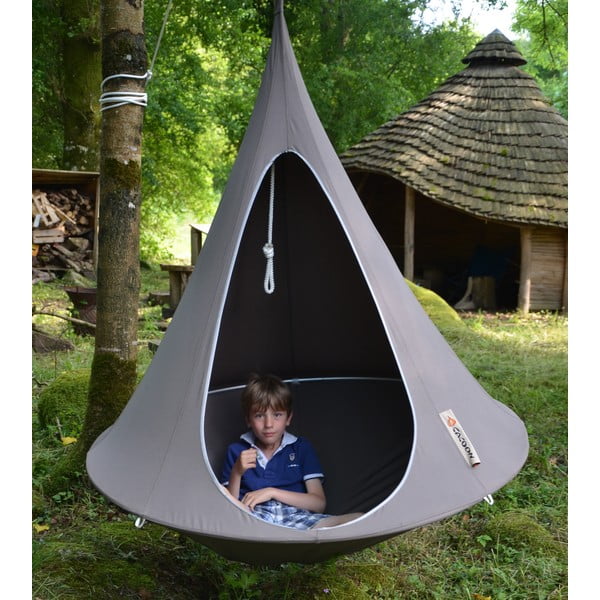 Brązowy 1-osobowy namiot wiszący Cacoon Single-image-1