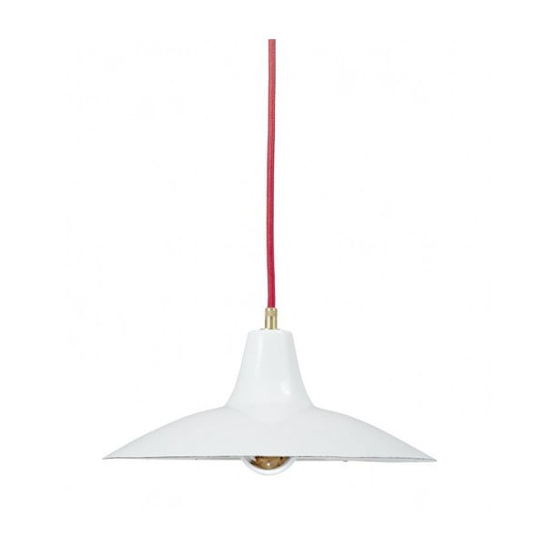 Lampa sufitowa Emailleleuchte 08 White/Red
