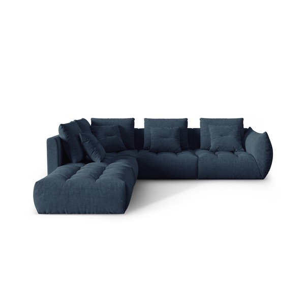 Ciemnoniebieski narożnik (lewostronny/w kształcie litery L) Bloom – Micadoni Home