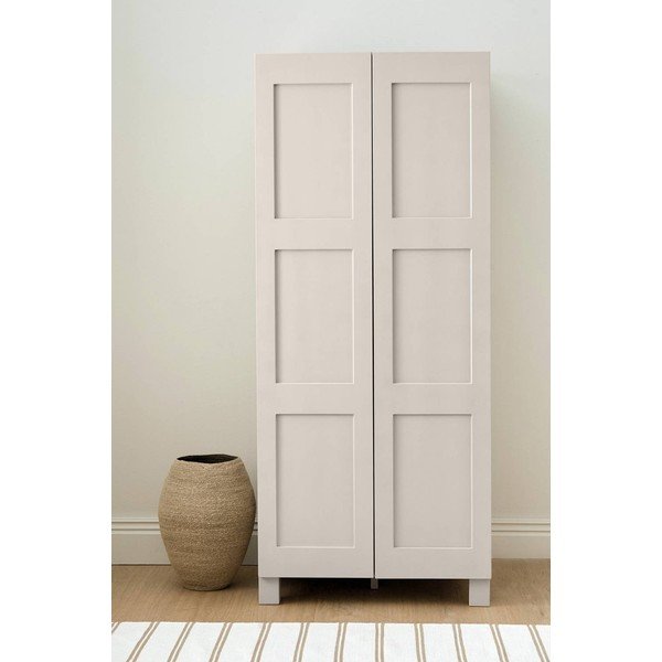 Szarobeżowa szafa z płyty MDF wisząca 80x190x61 cm Ben – Ellos Home-image-3