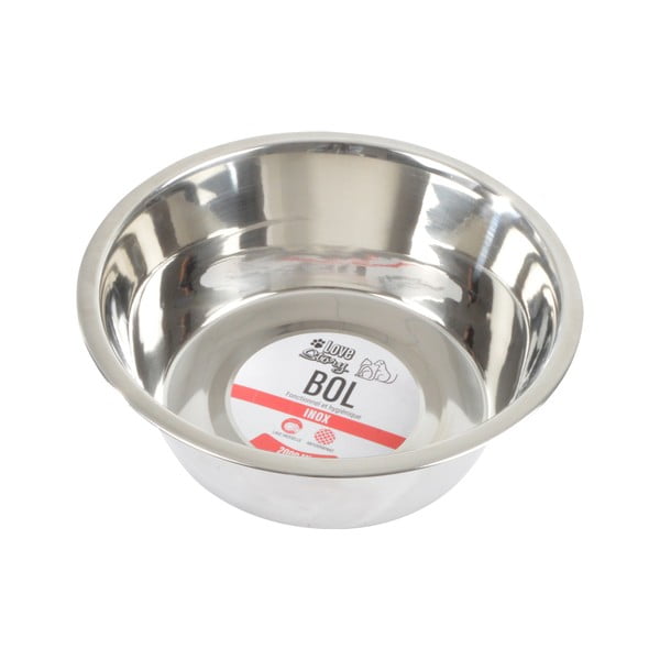 Miska ze stali nierdzewnej dla psów ø 25 cm – Love Story-image-2