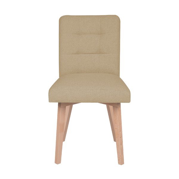 Beżowe krzesło Mazzini Sofas Tulip