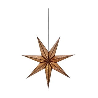 Brązowa świąteczna wisząca dekoracja świetlna Markslöjd Glitter, dł. 45 cm