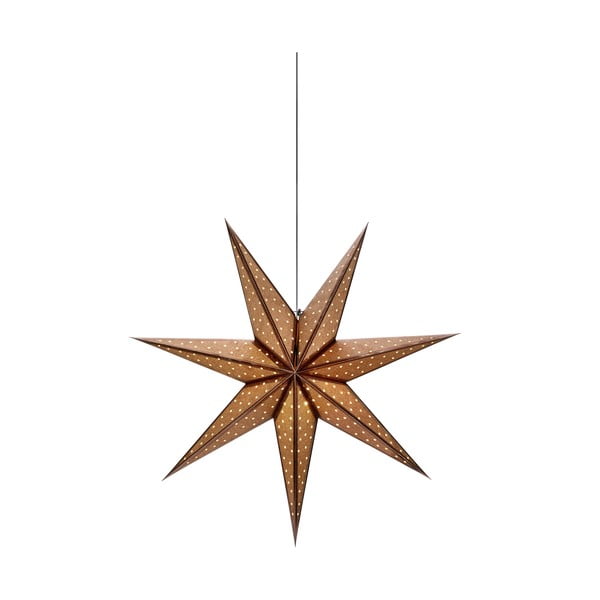 Brązowa dekoracja świetlna ze świątecznym motywem ø 45 cm Glitter – Markslöjd