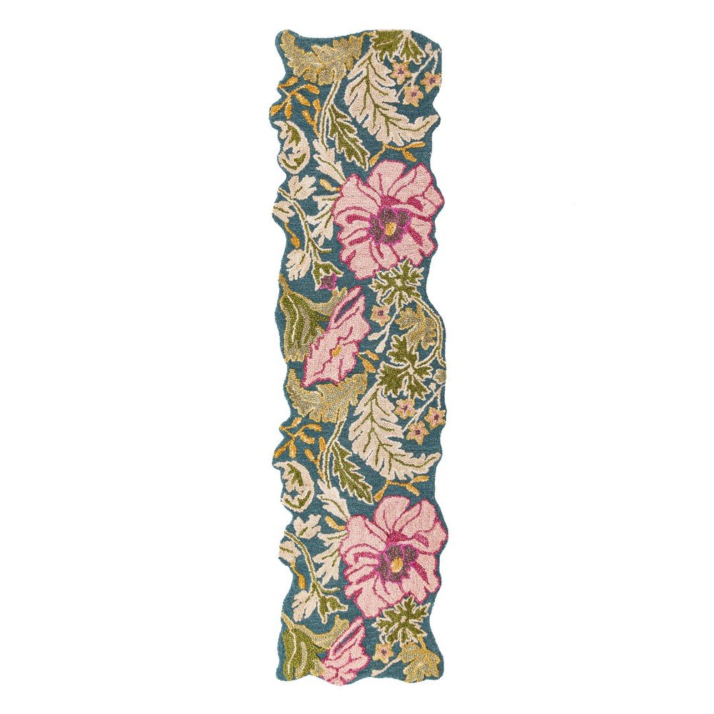 Wełniany chodnik tkany ręcznie 60x230 cm Daphne Shaped Floral – Flair Rugs