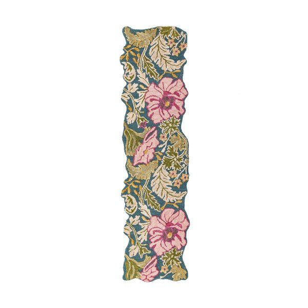 Wełniany chodnik tkany ręcznie 60x230 cm Daphne Shaped Floral – Flair Rugs