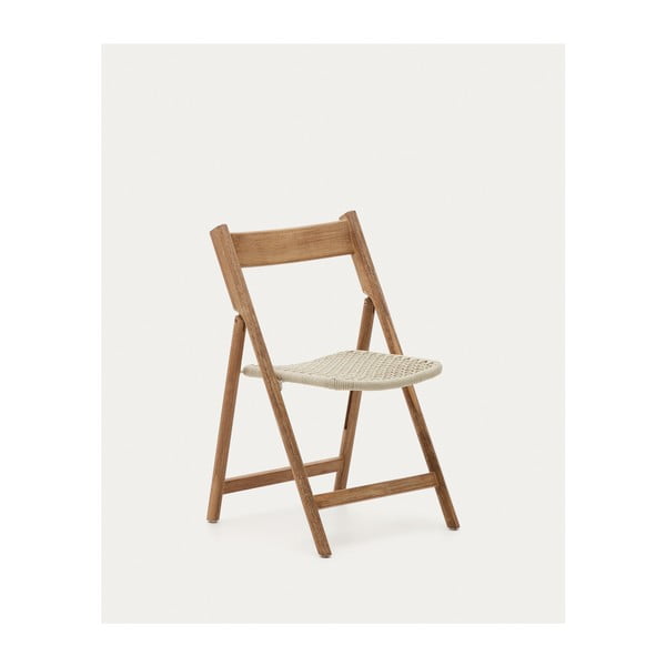 Białe drewniane krzesło ogrodowe Dandara – Kave Home