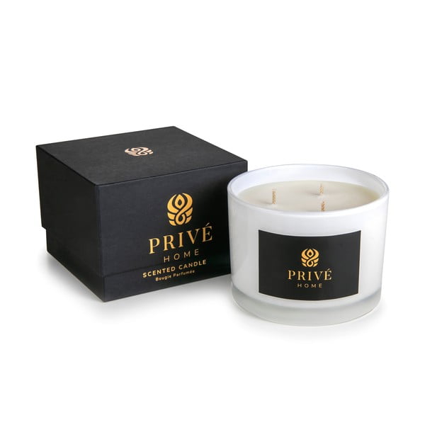 Zapachowa sojowa świeca czas palenia 35 h Safran-Ambre Noir – Privé Home-image-2