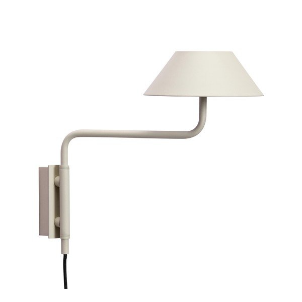 Beżowy metalowy kinkiet LED ze ściemniaczem do kontaktu ø 30 cm Cover – Hübsch-image-3