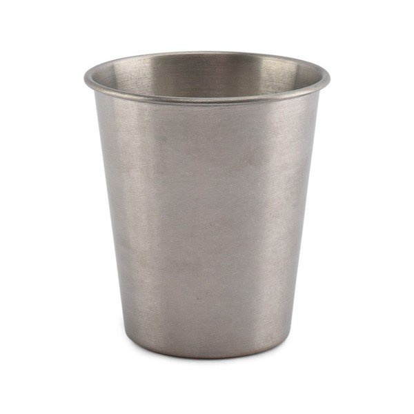 Metalowy kubek w kolorze srebra 300 ml Serve – BonBistro